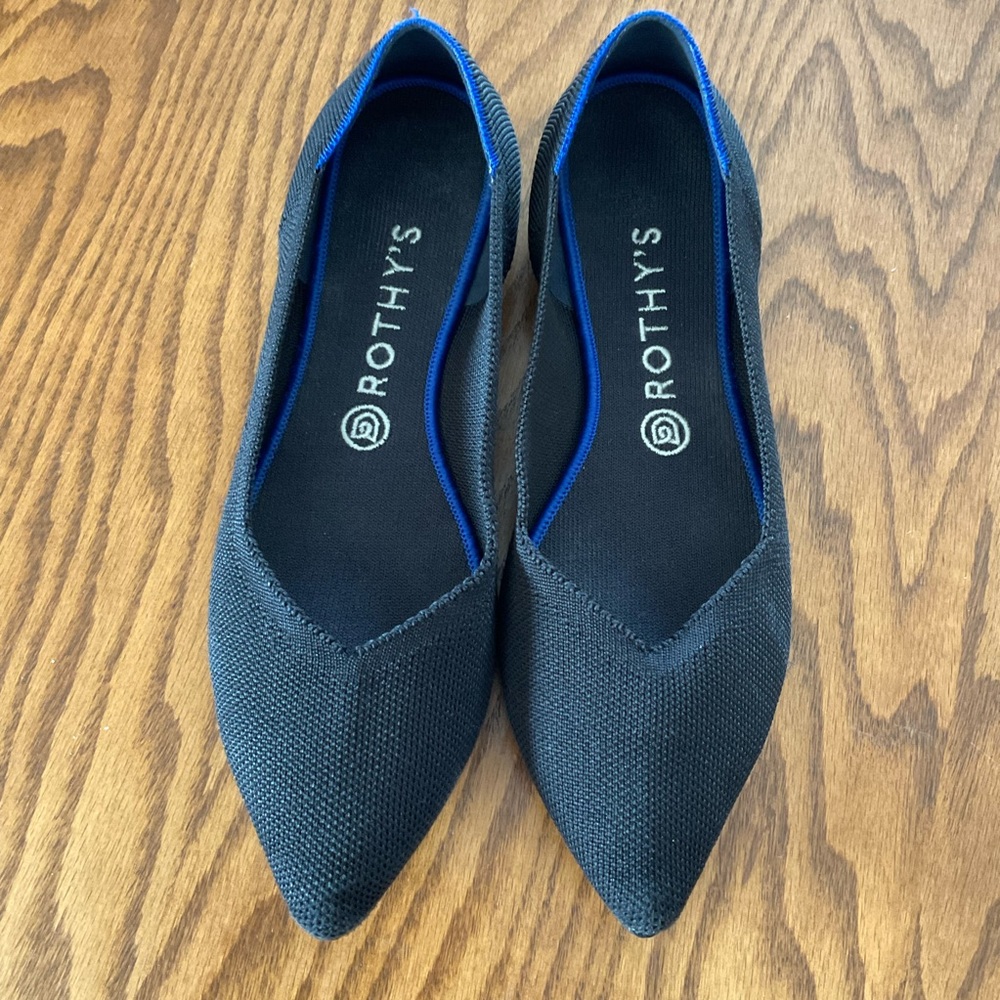 Rothy’s Black Flats, Women’s Sz 10 - Picture 2 of 7